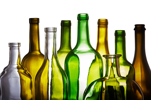 Colored-Glass-Wine-Bottles